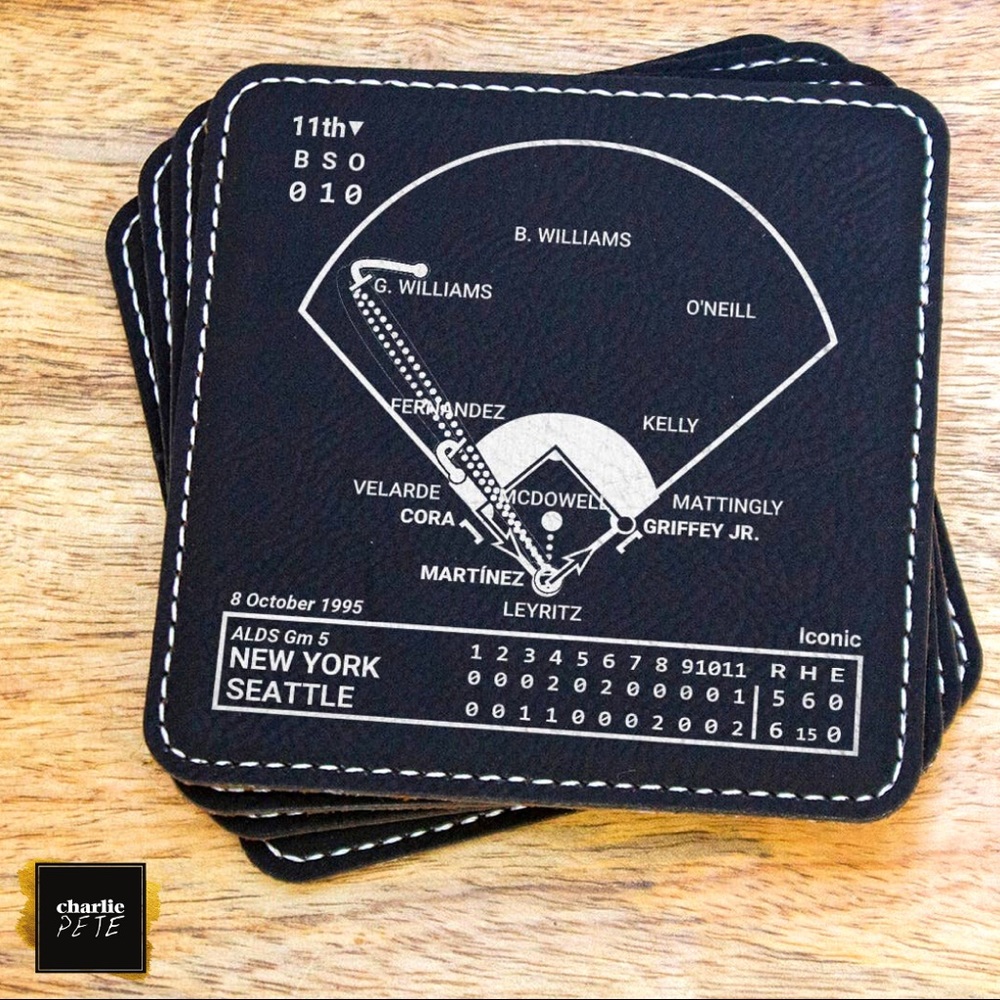 NEW Seattle Mariners Greatest Plays Coasters